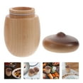 thumbnail image 3 of Japanese Style Mini Acorn Shaped Toothpick Holder Wooden Toothpick Jar, 3 of 8