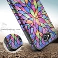 thumbnail image 4 of LG Fiesta 2 LTE, LG X Power 2 Case, LG X Charge, Slim Hybrid [Shock Resistant] Dual Layer Protective Cover for LG Fiesta 2 - Rainbow Flower, 4 of 4