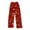 Red, variant on Women's Soft Comfortable Plush Casual Pyjama Bottoms with Christmas Snowflake and Tree Print, Home Sleep Pants for Winter Wear, Cozy Lounge Pants and Indoor Use, Deep Red, 2XL