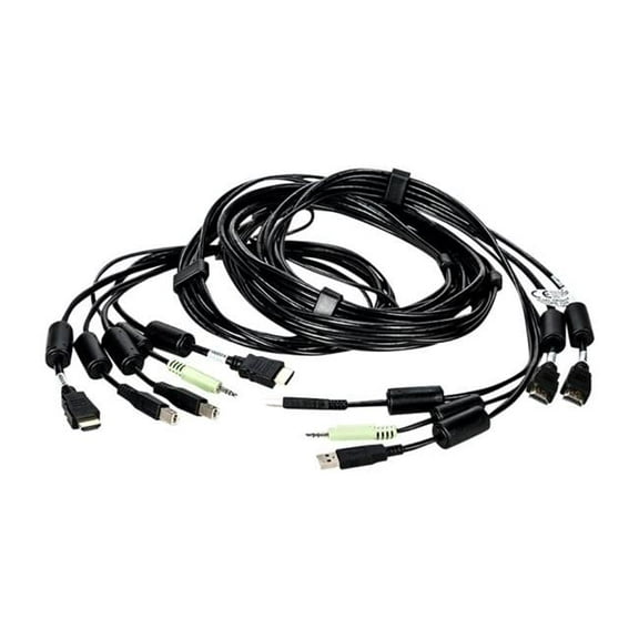 10 ft. Dual-HDMI 2 USB, 1 Audio Cable Assembly
