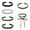J, variant on Black Velvet Choker Necklace For Women Gothic Elegant DIY Lolita Collar Necklace Set