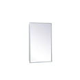thumbnail image 6 of Elegant Decor Wyn 17x28" Metal and MDF Mirror Medicine Cabinet in Silver, 6 of 9