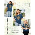 thumbnail image 4 of XCHQRTI Christian Shirts for Women Plus Graphic Blessed Girl Tees Jesus Religous Tops, 4 of 8