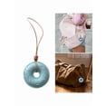 thumbnail image 5 of Stylish PU Leather Doughnuts Keychain/Lanyard Accessory Cartoon Bag Pendant Decorative Keyring Charm for Daily Use, 5 of 10