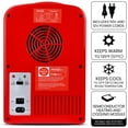 thumbnail image 6 of Coca-Cola Polar Bear 4L Mini Cooler Warmer 12V DC and 110V AC Cords, 6 Can Portable Mini Fridge, Personal Travel Refrigerator for  Desk Home Office Dorm, Red, 6 of 12