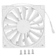 thumbnail image 1 of Ventilador de chasis, radiador de escape silencioso de alto volumen de aire, 15 aspas, refrigeración por computadora de 4 pines F120 12025, 1 of 8