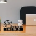 thumbnail image 3 of Custom Bank Teller Desk Name Plate, Bank Teller Metal Nameplate For Desk, 3 of 4