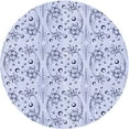 thumbnail image 1 of Ahgly Company Indoor Round Patterned Lavender Blue Area Rugs, 8' Round, 1 of 6