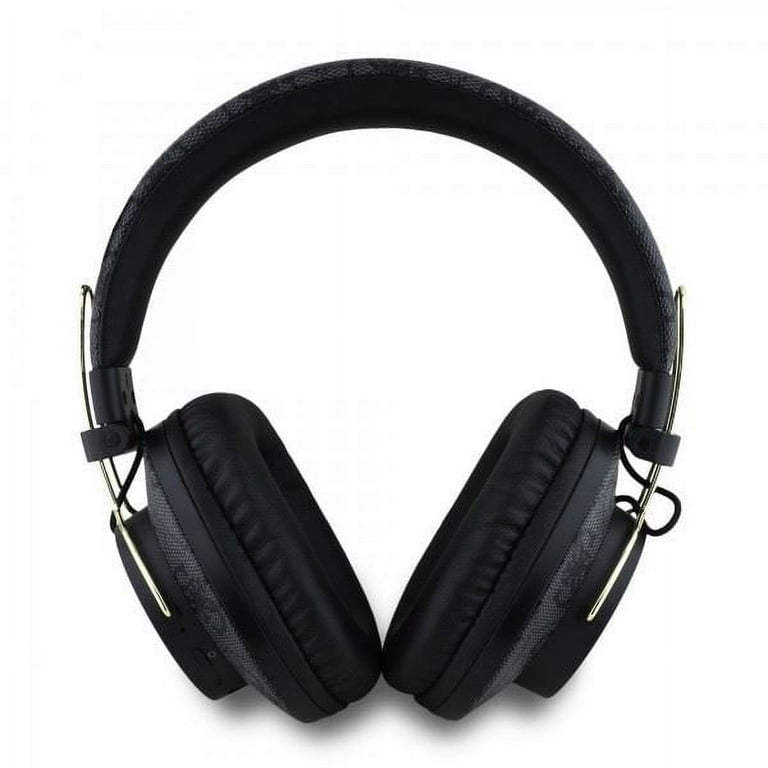 Guess 4G Big Metal Logo Bluetooth On Ear ENC Headphone Black