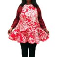 thumbnail image 2 of Women's Red Apron , Red and White Floral FREE Eyeglass Pouch (1 Pack), 2 of 4