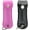 Pink/Black(2PC), variant on Wholesale Lot Pepper Spray Maximum Strength 1/2 oz Compact Size Police Grade Formula Best Self Defense Tool for Women with Leather Case