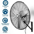 thumbnail image 7 of BILT HARD 9500 CFM 30" Industrial Wall Mount Fan 3 Speeds High Velocity Wall Fan with Sealed Motor.Adjustable Tilt High CFM Heavy Duty Metal Barn Fans For Garage Commercial Greenhouse Warehouse Shop, 7 of 7