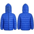 thumbnail image 4 of renvena Boys Girls Hooded Winter Puffer Jackets Lightweight Windproof Down Coat Warm Quilted Padded Outwear 3-16 Royal Blue 5-6, 4 of 7