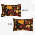 thumbnail image 2 of Goofa Autumn Maple Leaves A Print Plush Throw Pillow Case, Soft Velvet with Hidden Zipper, Decorative Cushion Cover for Sofa, Bed, Car, and Home Décor-14"x20", 2 of 6