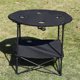 thumbnail image 1 of Mesa de camping Mesa de playa 4 portavasos con marco de acero Mesa de picnic plegable Oxford 600D liviana con bolsa de transporte Mesa de pesca para exterior interior Parrilla de playa Viajes Barbacoa, 1 of 5