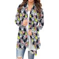 thumbnail image 2 of GaThRRgYP Special Night Cardigan Long Sleeve,Women's Fashion Halloween Printed Long Sleeved Cardigan Jacket Gray S, 2 of 7