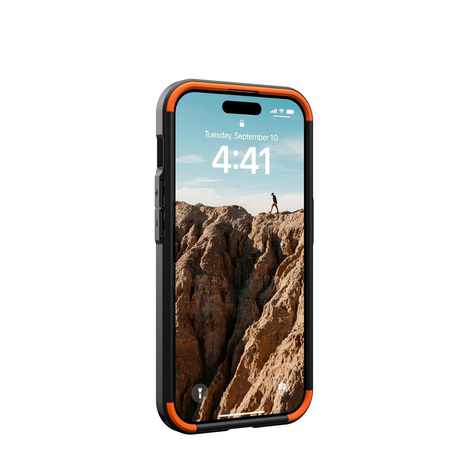 UAG iPhone 15 Pro Case 6.1" Civilian Olive Drab Built-in Magnet Compatible with MagSafe Charging Rugged Military Grade Dropproof Protective Cover by URBAN ARMOR GEAR