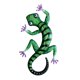 thumbnail image 1 of Gecko pintado arte de la pared Vintage granja esculturas de pared decoraciones colgantes, 1 of 5