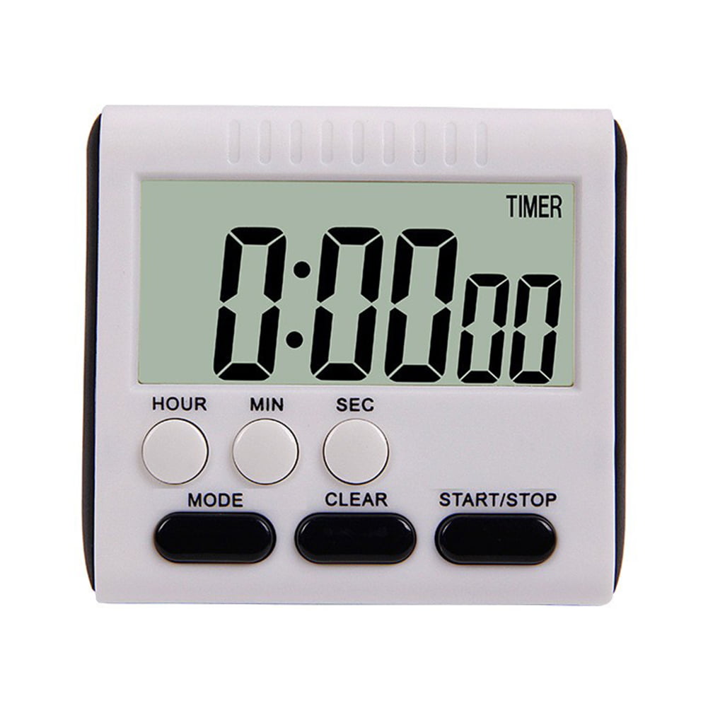 Kitchen Cook Timer Alarm Magnetic Tool Count-Down Up Clock Large Digital LCD 