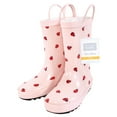 thumbnail image 2 of Hudson Baby Infant Girl Rain Boots, Ladybugs, 4 Toddler, 2 of 3
