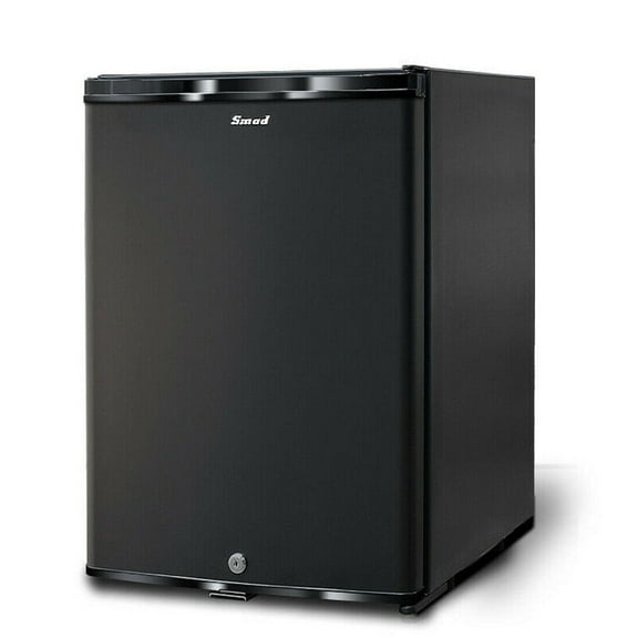 Smad 1.7 Cu ft Portable Absorption Mini Fridge No Noise Refrigerator with Lock, Adjustable Foot, Reversible Door