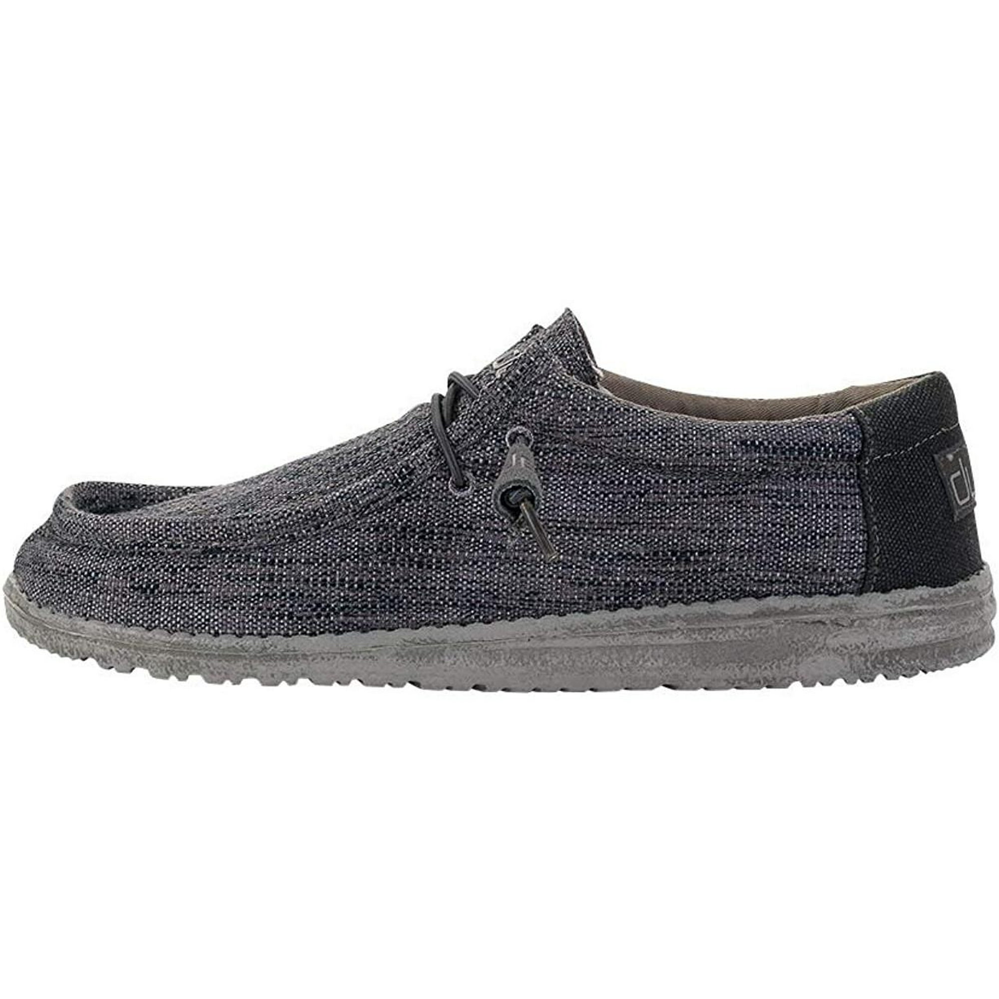 Hey Dude Mens Wally Woven Loafer Carbon Size 11 Walmart