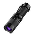 thumbnail image 2 of JJBNSH Black Light Flashlight LED Pen Clip Light Flashlight Cats Moss Curing Mini LED Violet Light 365nm Fluorescent Agent Detection Banknote Checking Light Clearance, 2 of 7