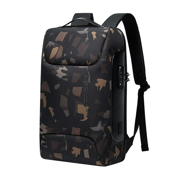 Mochila Impermeable Sunnimix Grande De Viaje Con Puerto De Carga USB Camuflaje