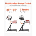 thumbnail image 3 of VEVOR Automotive Topside Creeper, Engine Creeper 42.5"-64.8", 400 LBS Capacity High Top Creeper, 4 Swivel Caster Wheels, Padded Deck, Foldable Creeper for Home Garage, Workshop Repair Maintenance, 3 of 9
