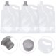 thumbnail image 3 of Bolsa de agua plegable portátil de 2 l, 3 unidades, contenedor de agua, jarra, 3 of 8