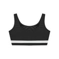 thumbnail image 5 of Yartina Kids Girls Sports Training Bra Workout Yoga Vest Crop Tank Tops Activewear Dance Ballet Top Black 16, 5 of 6