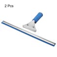 thumbnail image 3 of Uxcell Shower Window Squeegee Stainless Steel All Purpose Cleaning Tool 13.78 Inch Blue, 2 Pack, 3 of 6