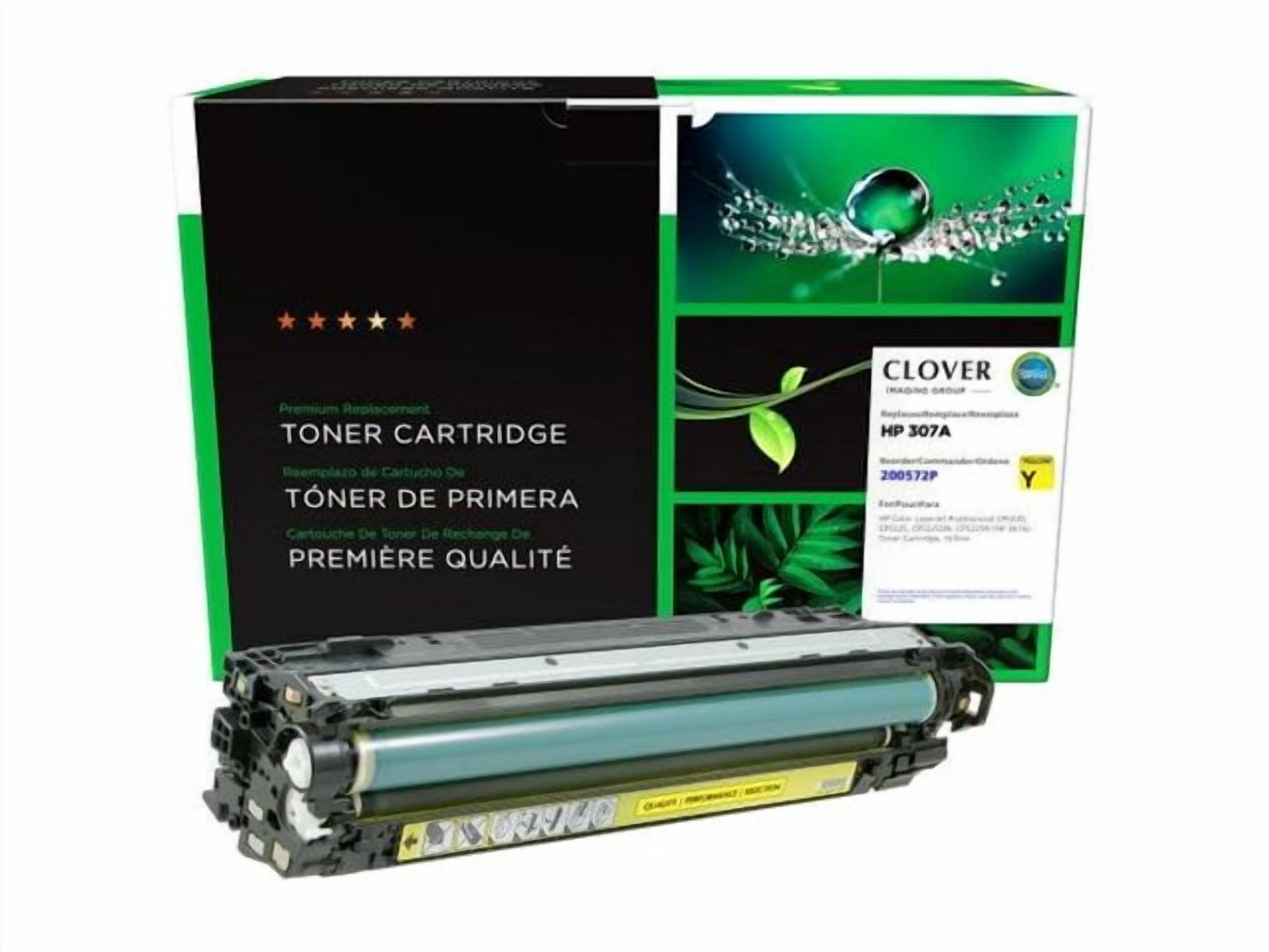 Remanufactured Clover Imaging Yellow Toner Cartridge for CE742A ( 307A)