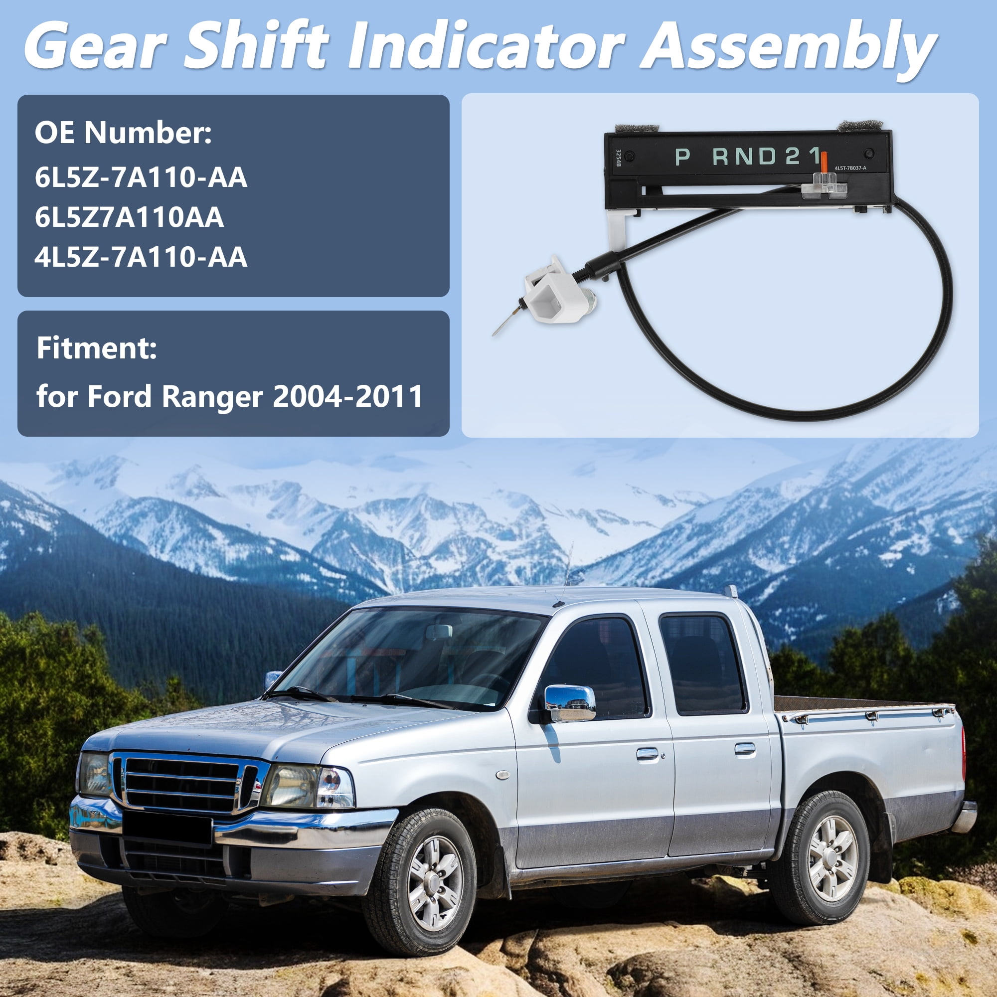 Unique Bargains Gear Shift Indicator Assembly for Ford for Ranger 2004-2011 2.3L 3.0L
