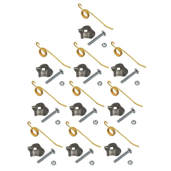 RAParts (20) Teeth w/Brackets Fits New Holland Hay Rake 55 56 57 256 258 64562 792493