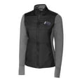 thumbnail image 2 of Women's Cutter & Buck Black Stephen F Austin Lumberjacks Vault Stealth Hybrid Quilted Full-Zip Jacket, 2 of 3