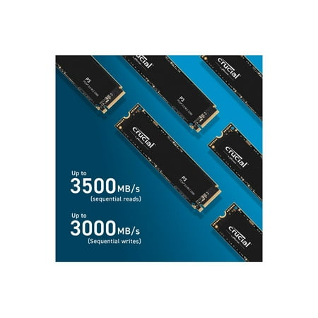 Crucial - P3 4TB Internal SSD PCIe Gen 3 x4  NVMe