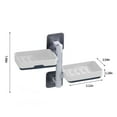 thumbnail image 3 of WJSXC Soap Holder 2-Layer Self-Adhesive Soap Dish Wall Mounted Rotatable Soap Holder Box Storage for Bathroom Kitchen C, 3 of 6