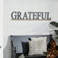 thumbnail image 2 of DecMode Black Wood Grateful Sign Wall Decor, 2 of 9