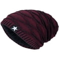 thumbnail image 2 of Bonnets Tricotés pour Hommes Hiver Plus Chauds Ski Slouch Vacances en Plein Air Casquettes de Randonnée, 2 of 2