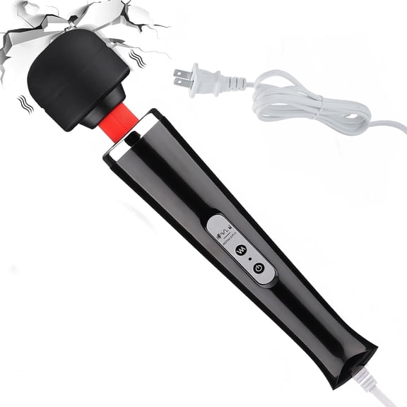 ​​Artrylin 10-Speed Handheld Back Massager, Powerful Rechargeable Plug-in Percussion Massage Gun for Neck, Shoulder, Back Pain Relief, Deep Tissue Muscle Relaxation​​,Black