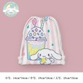 thumbnail image 1 of Cinnamoroll-Bolsa de cosméticos de dibujos animados, bolsa de almacenamiento portátil con cordón, bolsa de regalo, bolsa organizadora, bolsa de aseo con bolsillo de dibujo de tela, 1 of 3