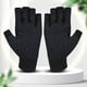 thumbnail image 4 of 1 par de guantes antideslizantes para artritis de manos, guantes de punto con pegamento para medio dedo, para hombres y mujeres, 4 of 6