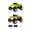 Yellow,Green, variant on 1/64 Mini Monster Truck, 2.4G Proportional Alloy RC Car Off-Road Truck, Phone App Remote, 3-Speed Control, Miniature Racing cars for Adult