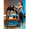 thumbnail image 3 of Little Tikes 2-in-1 Buildin' to Learn Motor Wood Shop Playset, Blue, for Ages 3+, 3 of 7
