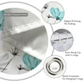 thumbnail image 3 of Extra Long Shower Curtain 72''''W x 84''''L Tall Teal Gray Floral Daisy Elegant Flower Grey Cute Wildflower Botanical Bathroom Curtains Accessories Polyester Fabric Waterproof 12 Pack Hooks, 3 of 6