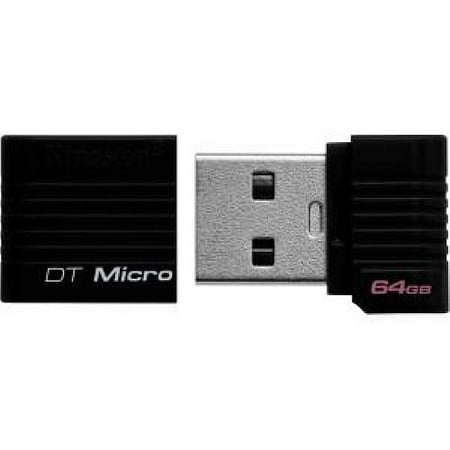 Kingston 64GB USB 2.0 DataTraveler Micro (Black)