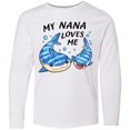 thumbnail image 3 of Inktastic My Nana Loves Me- Whale Shark Long Sleeve Youth T-Shirt, 3 of 5