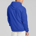 thumbnail image 4 of QHRMKOG Sweatshirts for Men Zip Up Long Sleeve Big and Tall Hoodie Fall Lightweight Fashion Cotton Drawstring Oversize Sweaters Strong with Pocket Jacket Royal Blue 2XL-Large, 4 of 8