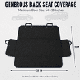 thumbnail image 4 of Pinshey® Dog Car Seat Cover for Back Seat, 54 x 58 Inch Waterproof Dog Car Hammock with Non-Slip Bottom, Seat Anchors & Headrest Straps, Convertible Dog Seat Cover and Pet Seat Protector for Cars SUV, 4 of 7